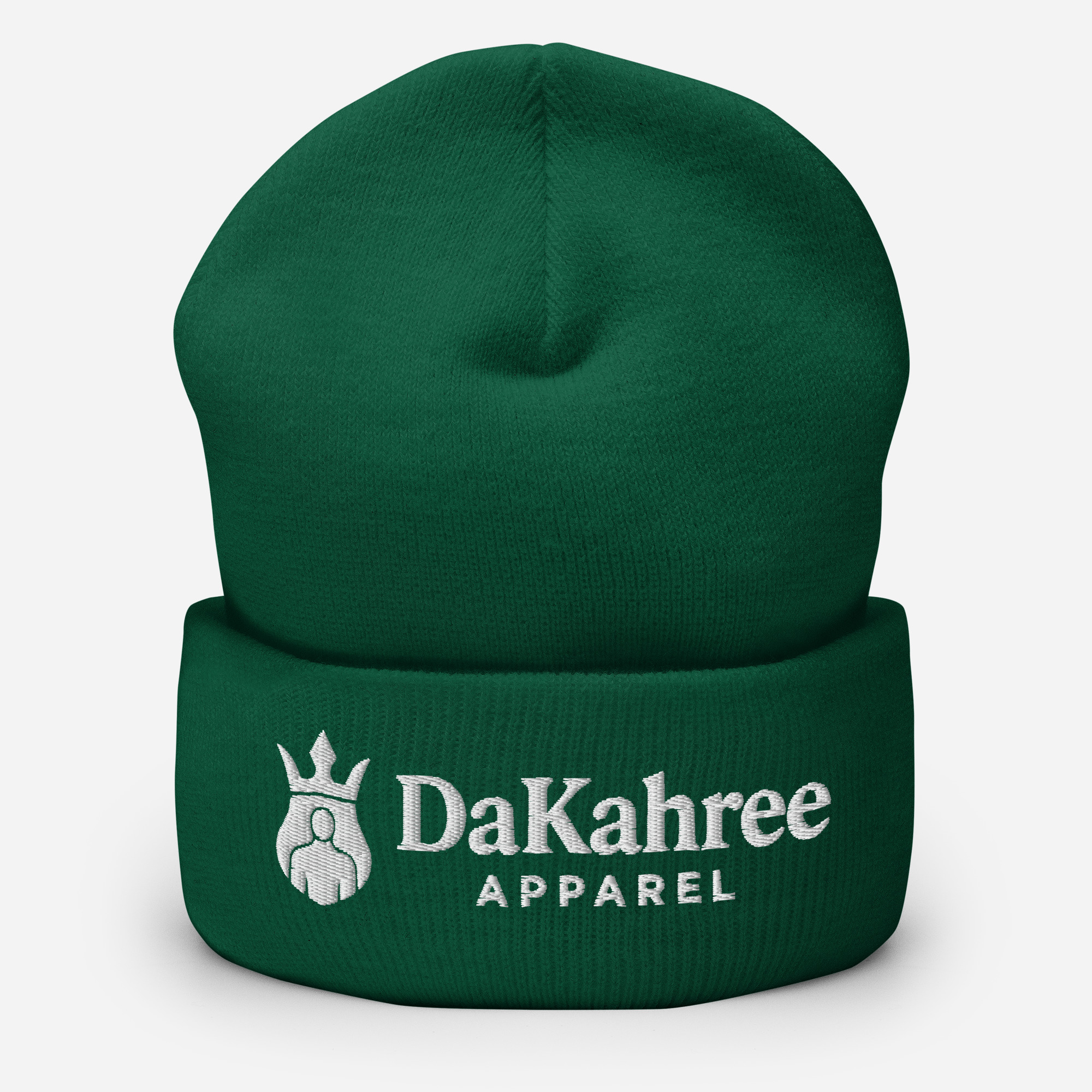 DaKahree: Signature™ – Cuffed Beanie – White - Image 8